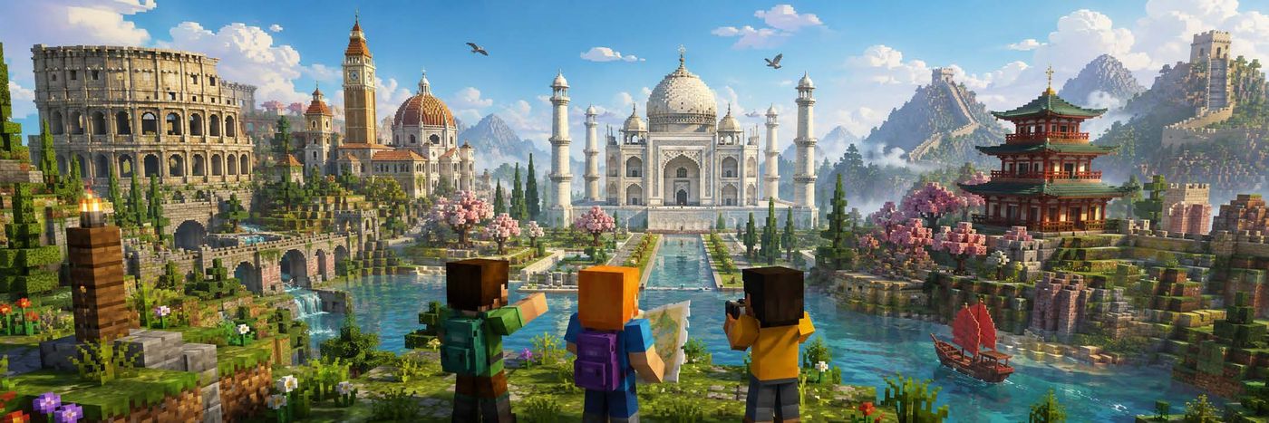 Valstis, kultūras un arhitektūra Minecraft pasaulē