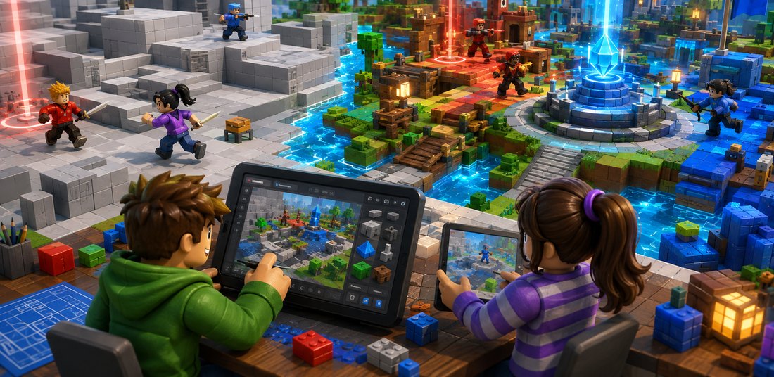 Roblox Studio komandu sacensību kartes prototips greyboxing tehnikā